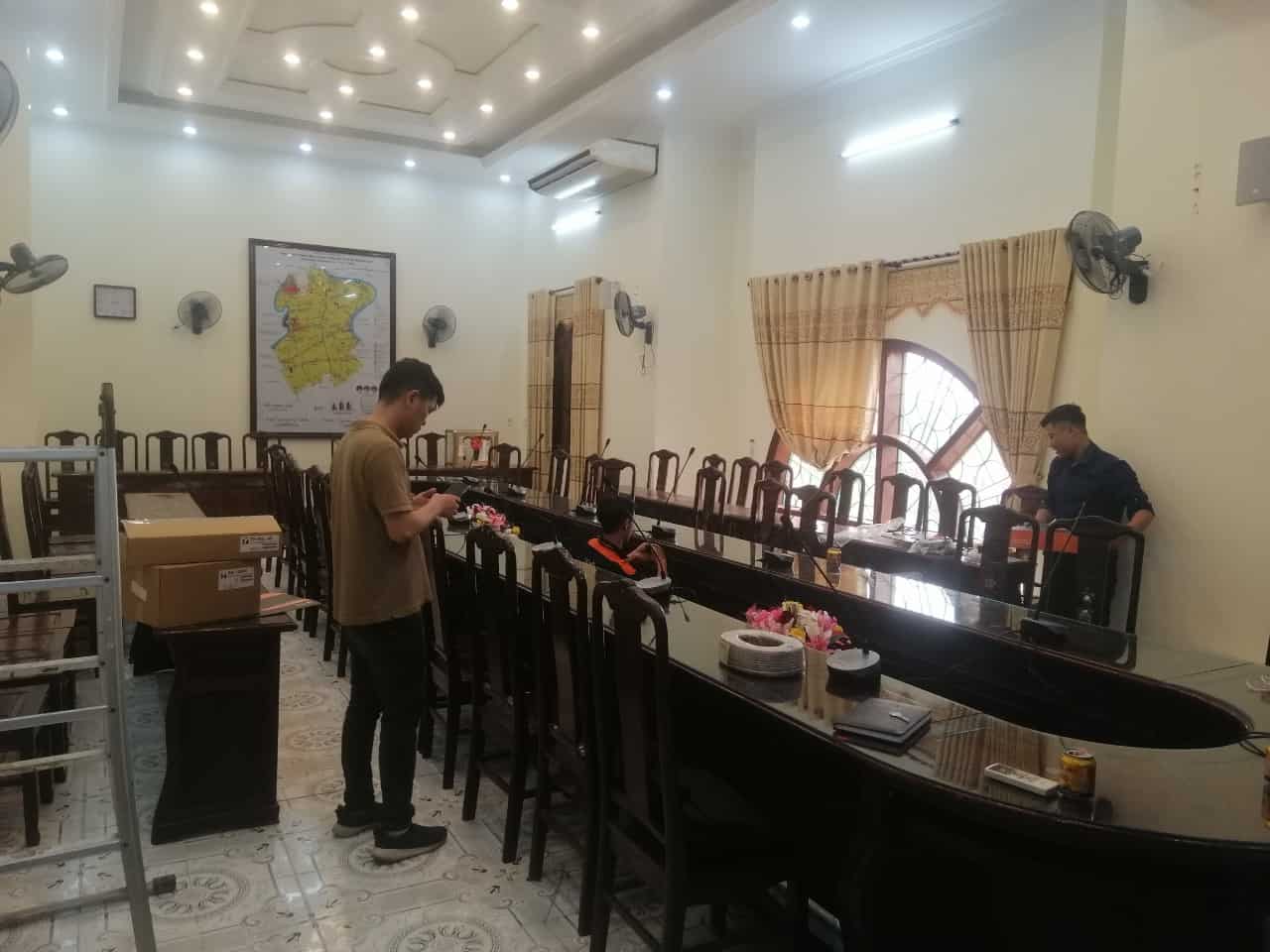 Lắp đặt âm thanh hội nghị: Huyện ủy Nam Trực, Nam Định