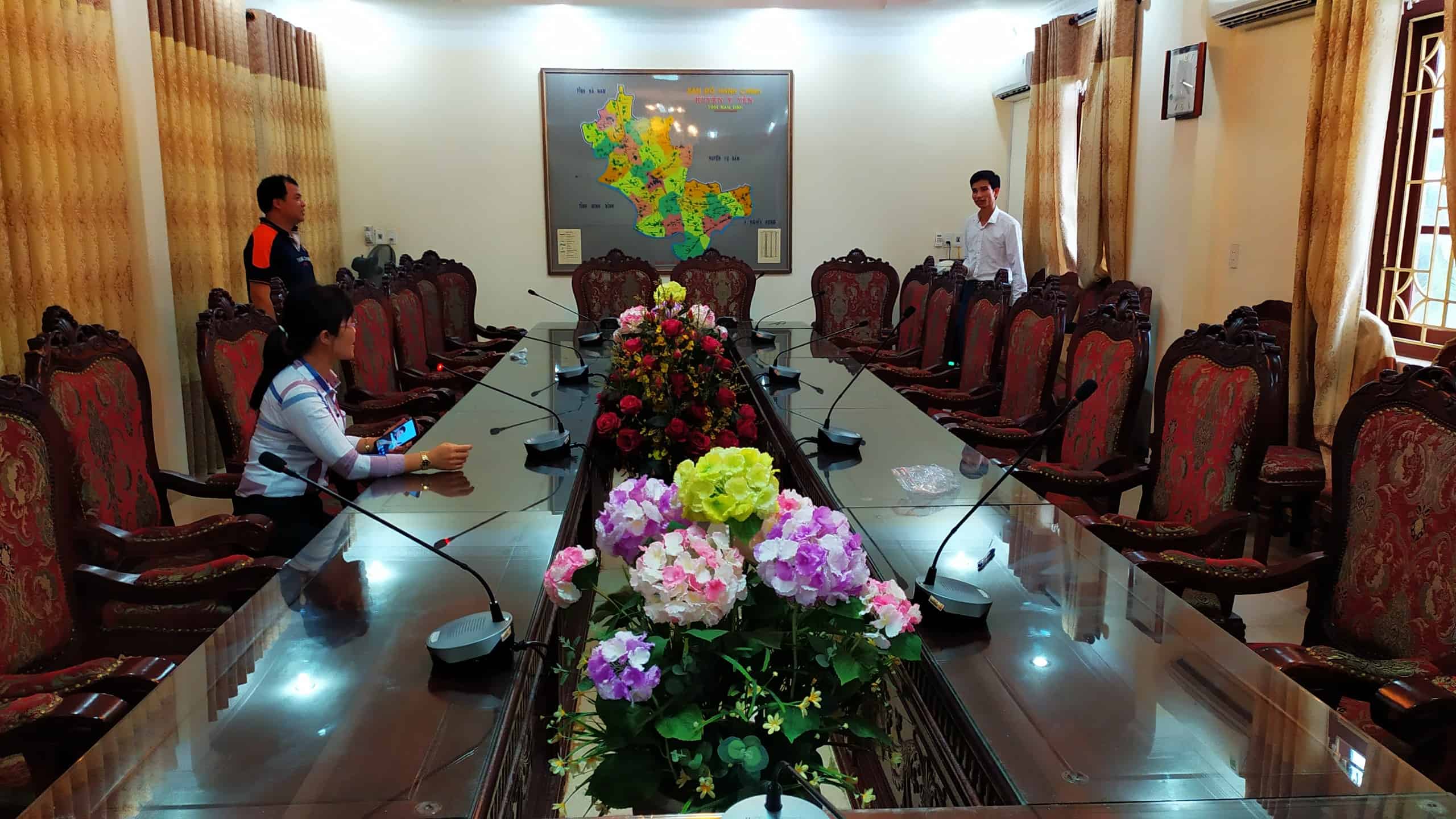 Lắp đặt âm thanh hội nghị UBND huyện Ý Yên tỉnh Nam Định