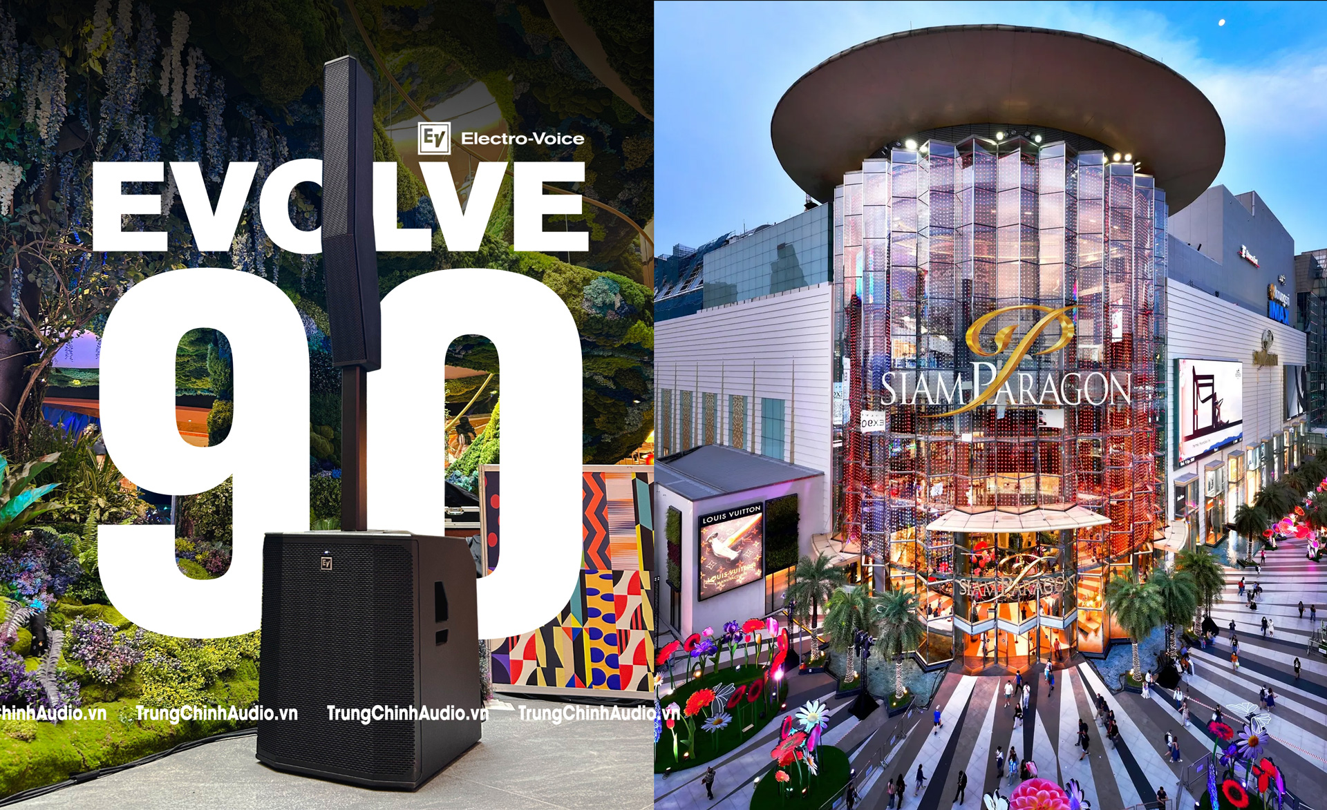 Loa EVOLVE 90 dùng tại Siam Paragon Mall