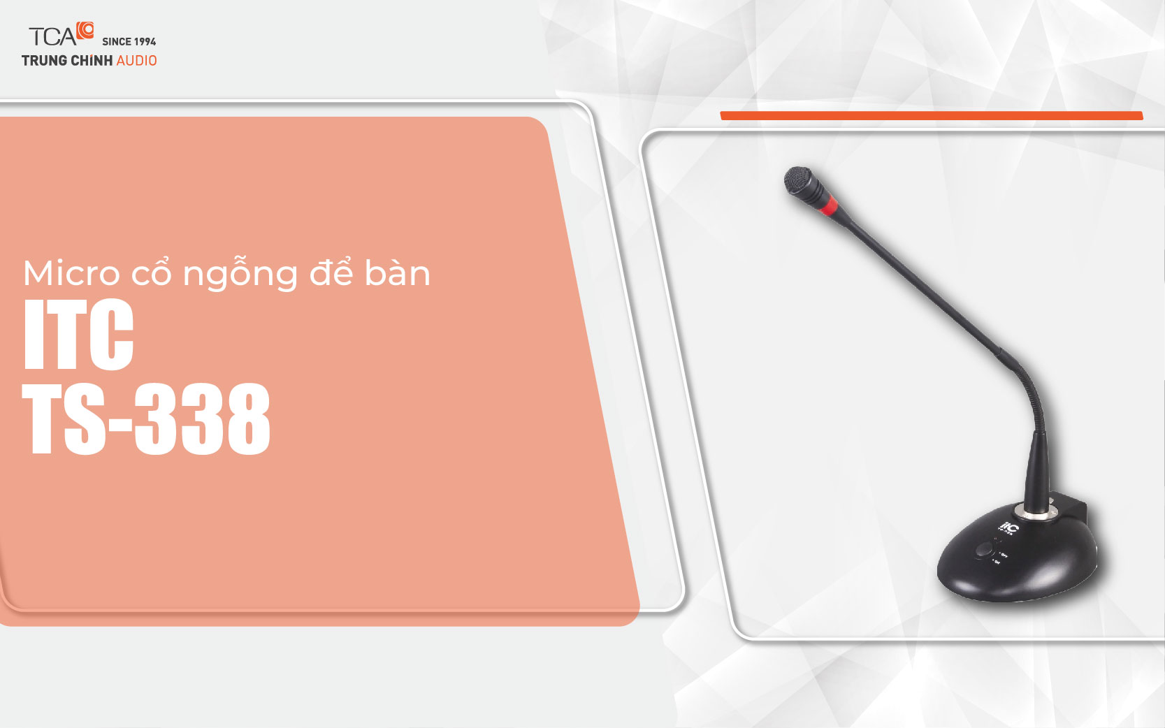 Mic cổ ngỗng để bàn, bục phát biểu ITC TS-338