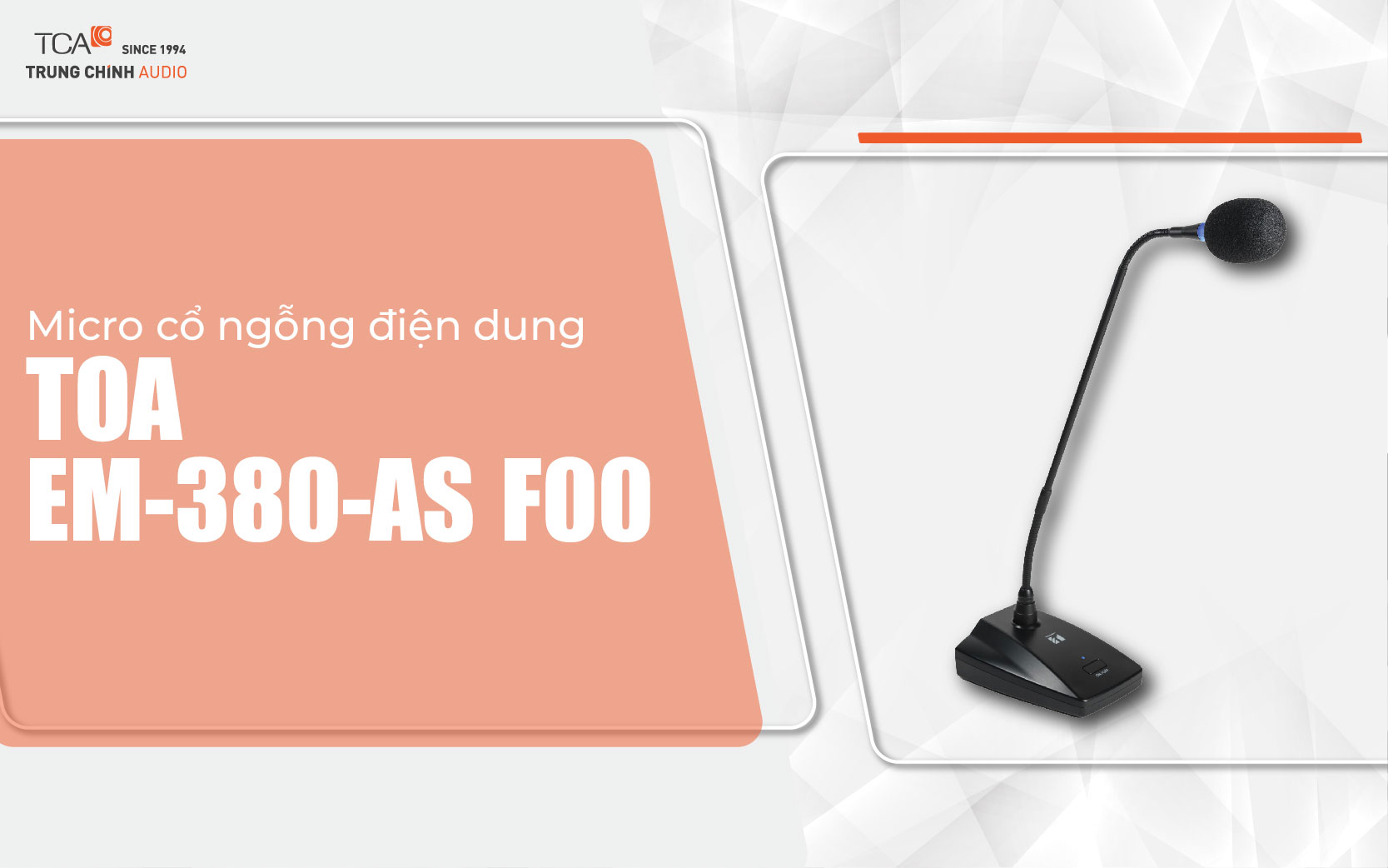 Micro cổ ngỗng phát biểu TOA EM-380-AS F00