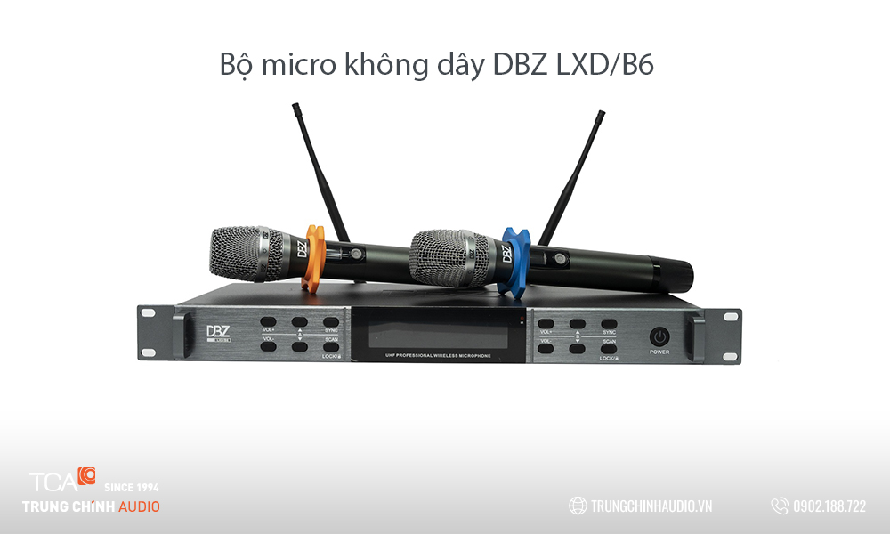 Micro: Bộ 2 micro karaoke không dây DBZ LXD/B6