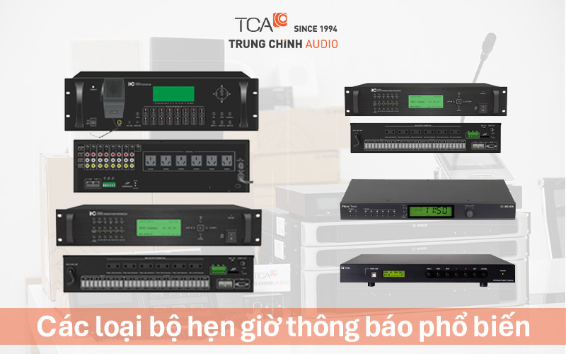 Các loại bộ hẹn giờ thông báo phổ biến