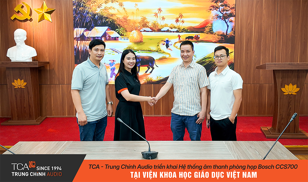 Bàn giao hệ thống Bosch CCS700 tại Viện Khoa học Giáo dục Việt Nam 