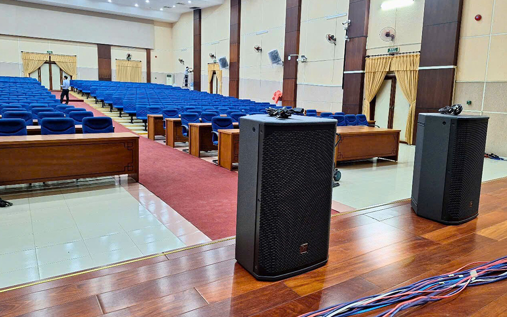 Loa di động EV Everse 12 phục vụ sự kiện UBND Quận 8