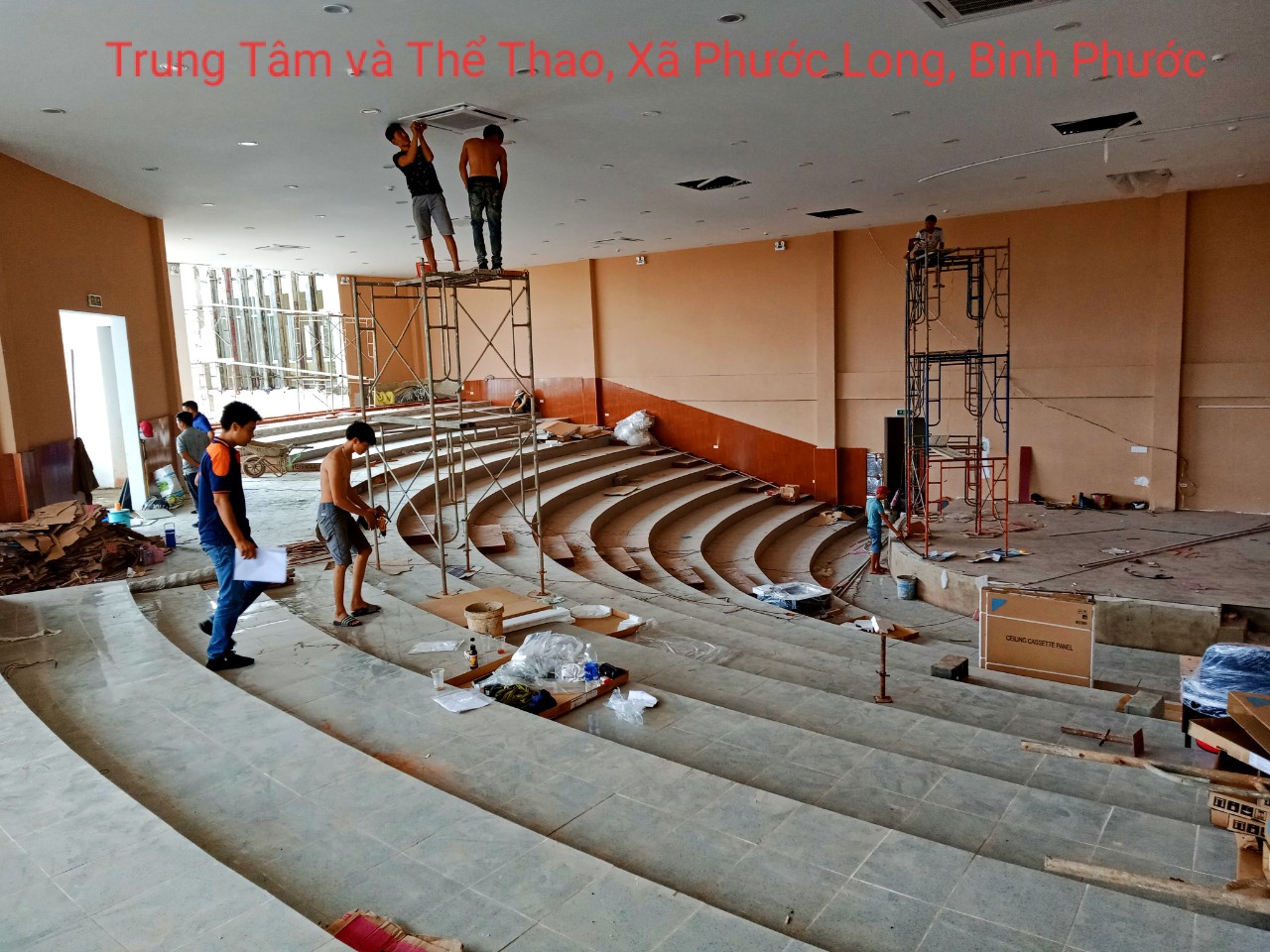 Khảo sát hệ thống ánh sáng sân khấu Trung tâm văn hóa thể thao thị xã Phước Long