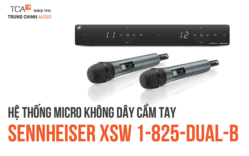 Hệ thống micro không dây cầm tay Sennheiser XSW 1-825-Dual-B