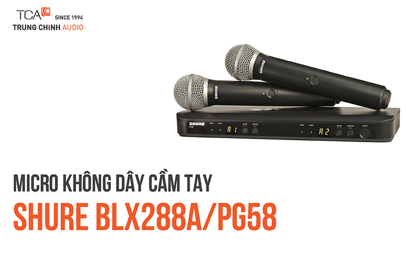 Micro không dây cầm tay Shure BLX288A/PG58