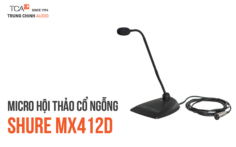 Micro hội thảo cổ ngỗng Shure MX412D