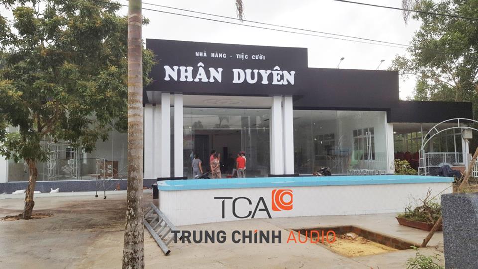 TCA hoàn thiện sân khấu cho Nhà hàng tiệc cưới Nhân Duyên tỉnh Khánh Hòa