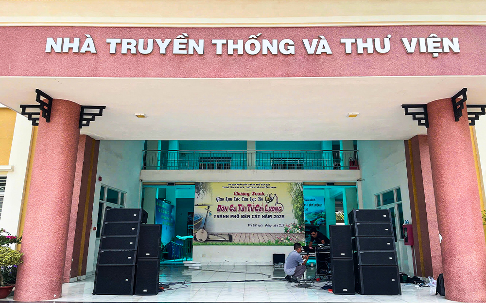 Hệ thống loa line array Soundking tại Nhà truyền thống TP. Bến Cát