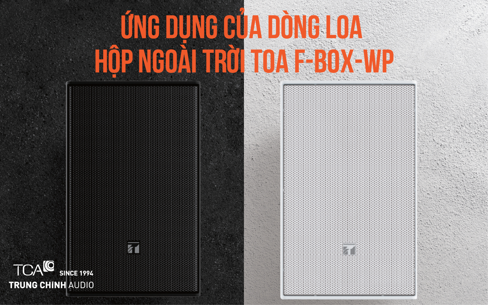 Ứng dụng của loa hộp ngoài trời TOA F-BOX-WP