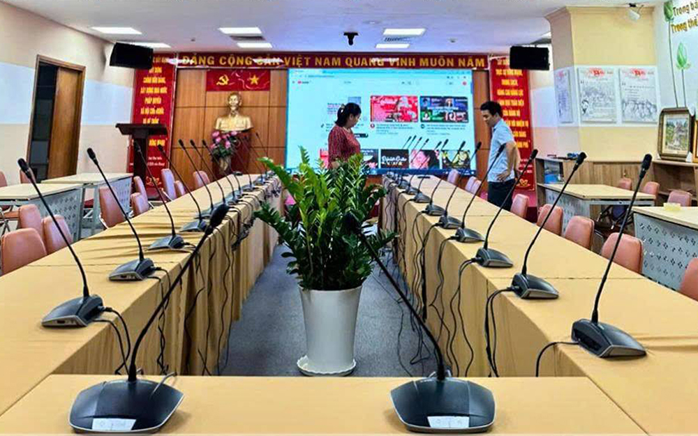 Hệ thống âm thanh phòng họp Bosch CCS1000D tại Sở Công Thương TP.HCM