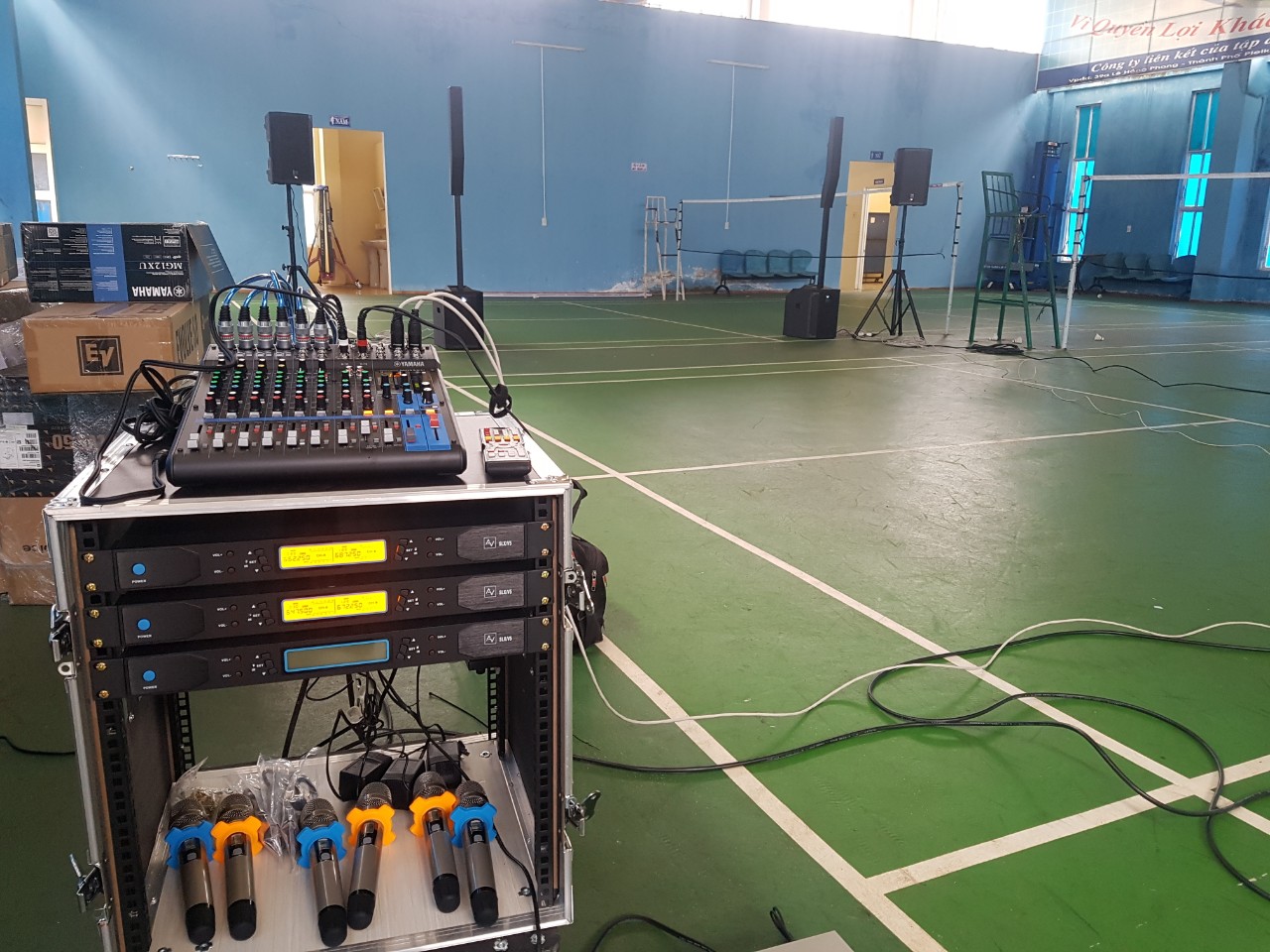 Lắp đặt hệ thống âm thanh hội trường tại công ty thủy điện Yaly