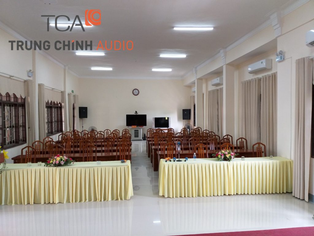 TCA lắp đặt hệ thống âm thanh hội trường cho kho bạc  nhà nước Quảng Trị