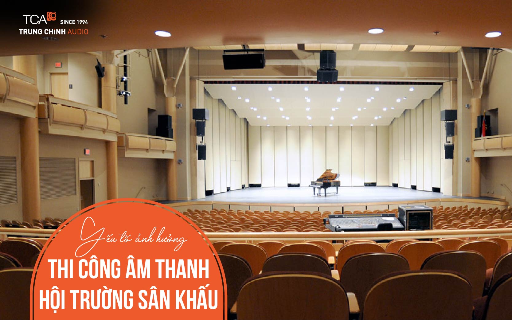 thi công âm thanh hội trường sân khấu