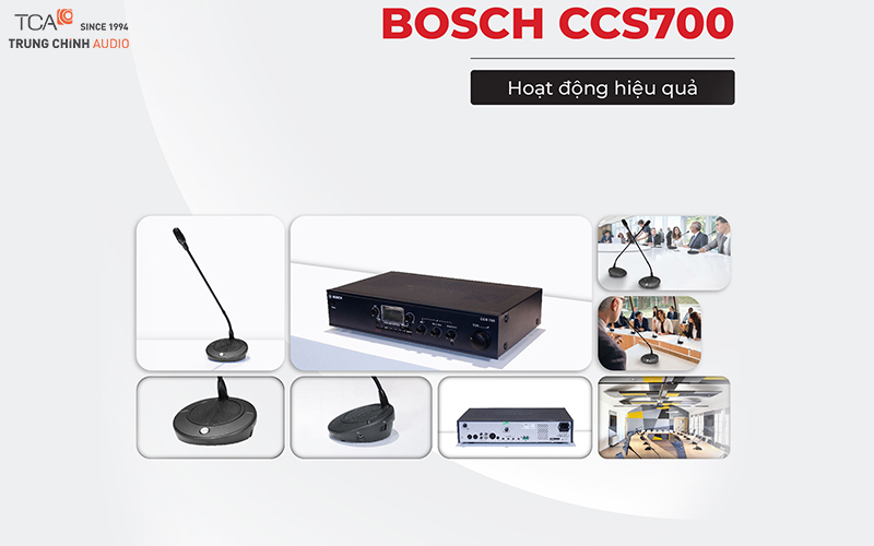 Hệ thống âm thanh hội thảo Bosch CCS700