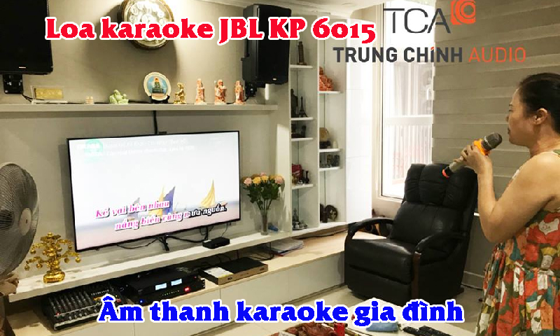 Âm thanh karaoke gia đình: Loa karaoke JBL KP 6015