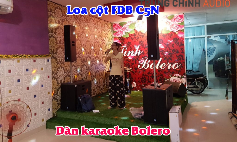 Dàn karaoke Bolero tại HCM: Loa karaoke FDB và mixer Behringer