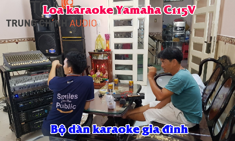 Bộ dàn karaoke gia đình: Loa karaoke Yamaha C115V