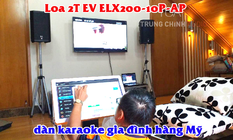 Bộ dàn karaoke gia đình hàng Mỹ giá 70 triệu: Loa full đơn 2T EV ELX200-10P-AP
