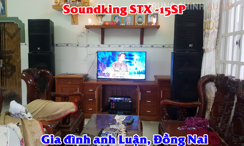 Âm thanh karaoke gia đình anh Luận tại Đồng Nai: Soundking STX -15SP