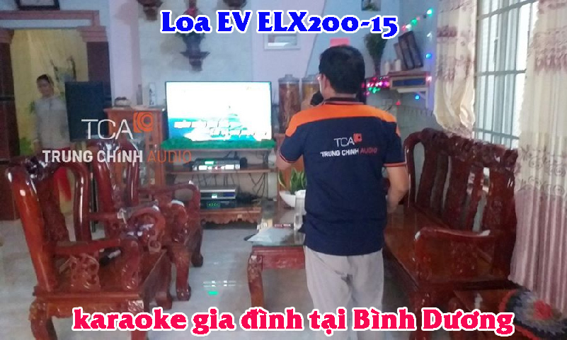 Bộ dàn karaoke gia đình tại Bình Dương: Loa EV ELX200-15
