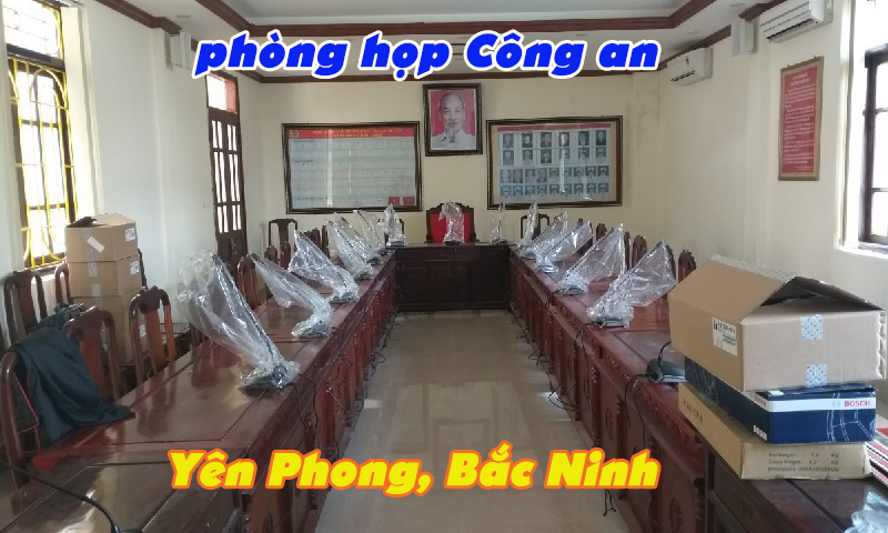Lắp đặt âm thanh phòng họp: Công an huyện Yên Phong Bắc Ninh