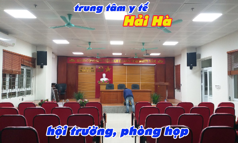 Lắp đặt âm thanh hội trường: Trung tâm y tế Hải Hà, Quảng Ninh
