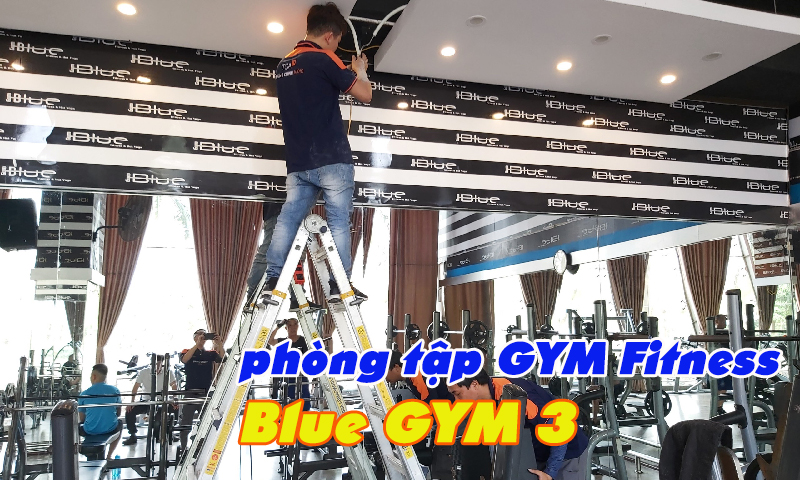 Âm thanh phòng GYM Fitness: phòng thể hình Blue GYM 3