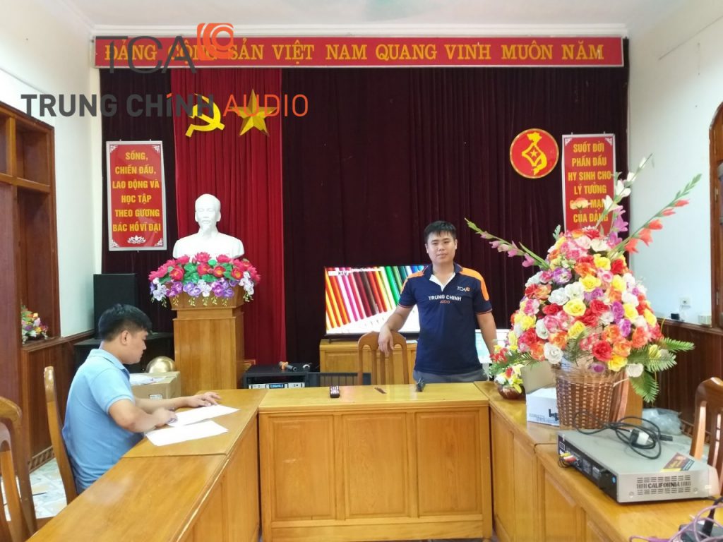 Lắp dàn âm thanh hội trường Kho Bạc Si Ma Cai tỉnh Lào Cai