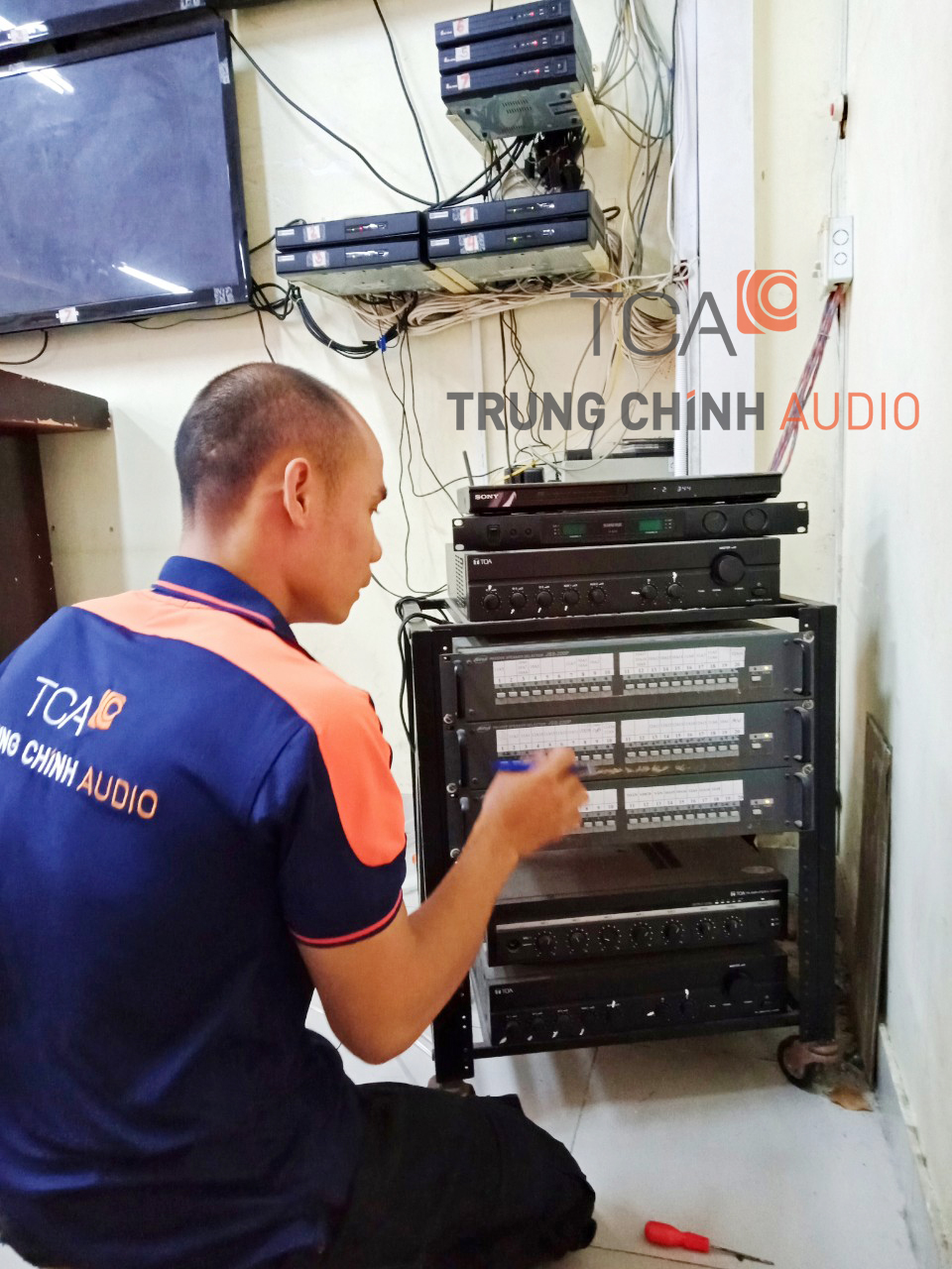 Lắp đặt âm thanh tại trường THPT Trần Văn Giàu – Bình Thạnh