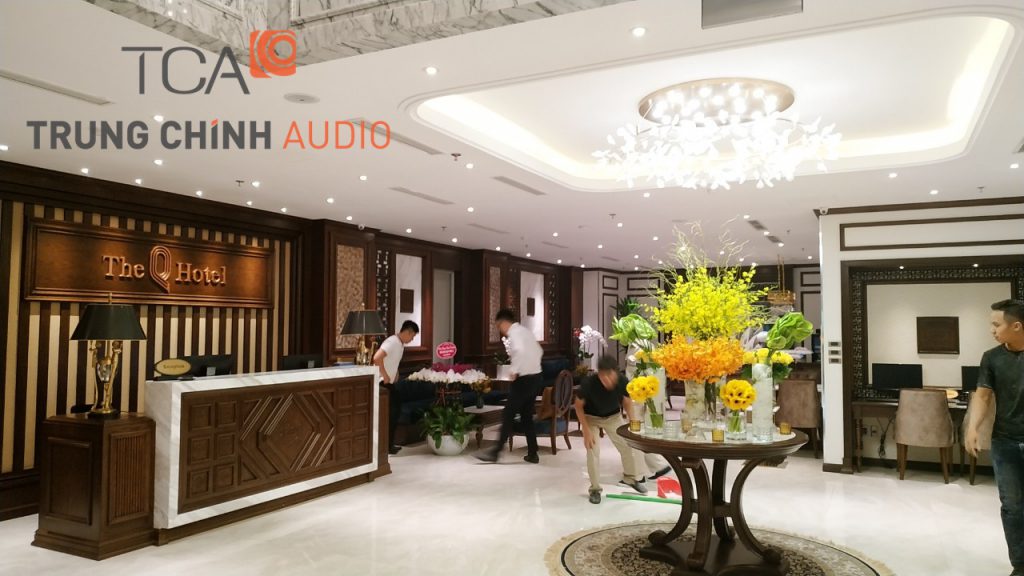 Lắp đặt hệ thống âm thanh nhạc nền thông báo The Q Hotel Hanoi