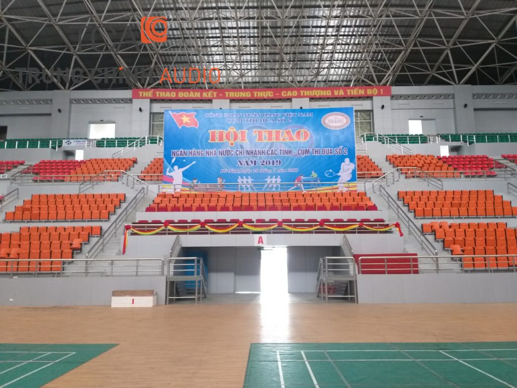 Sửa chữa hoàn thiện dàn âm thanh cho nhà thi đấu thể dục thể thao tỉnh Hà Nam
