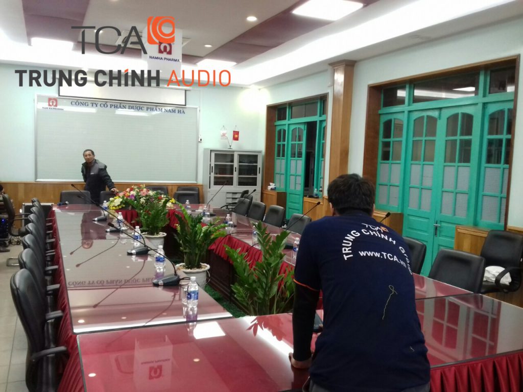 TCA lắp đặt hệ thống âm thanh phòng họp cho công ty cổ phần dược phẩm Nam Hà