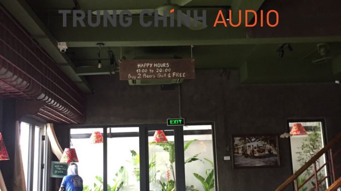 Tư vấn, cung cấp và thi công hệ thống âm thanh tại cửa hàng CỘNG cà phê – Quảng Ninh