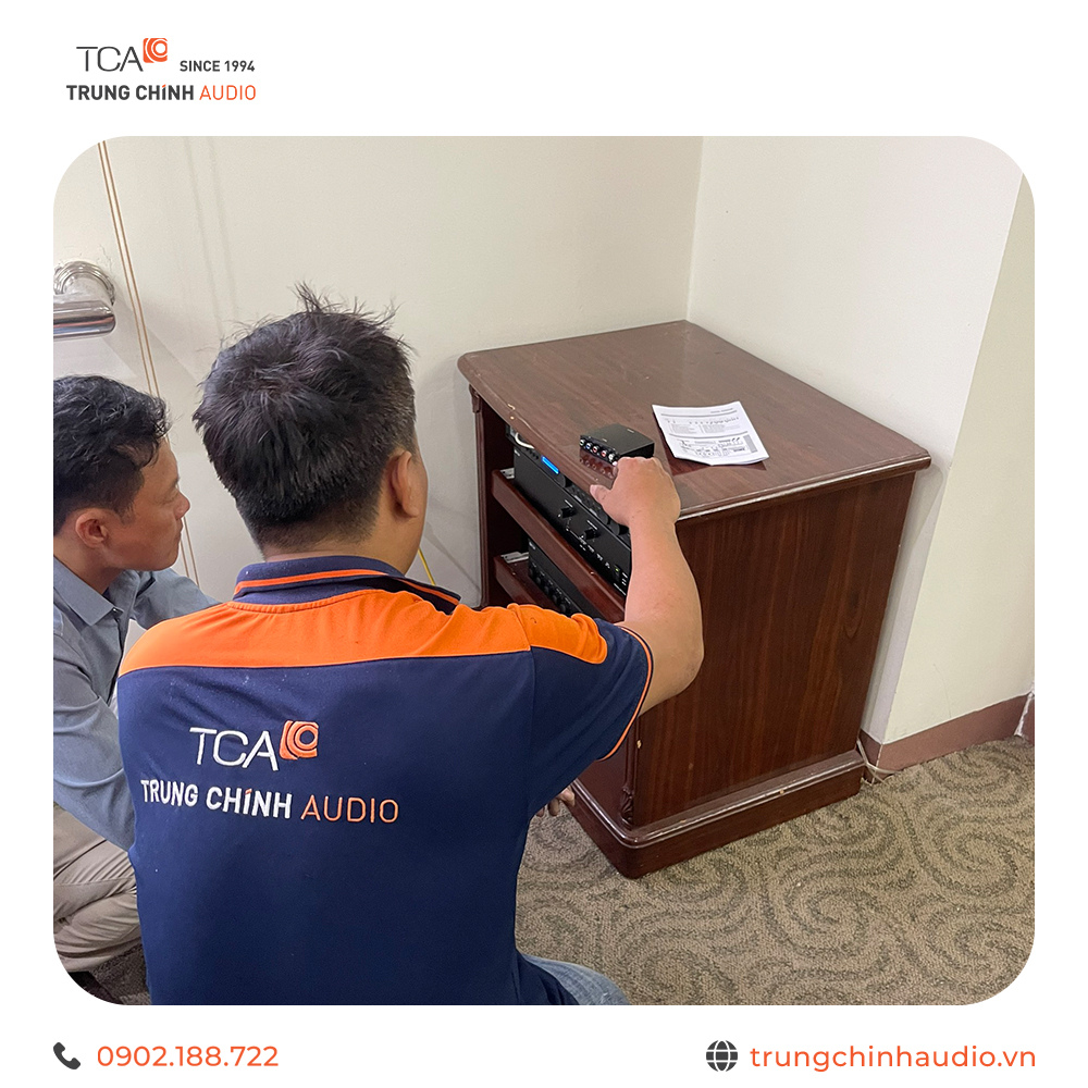 TCA - Trung Chính Audio lắp đặt hệ thống âm thanh phòng họp