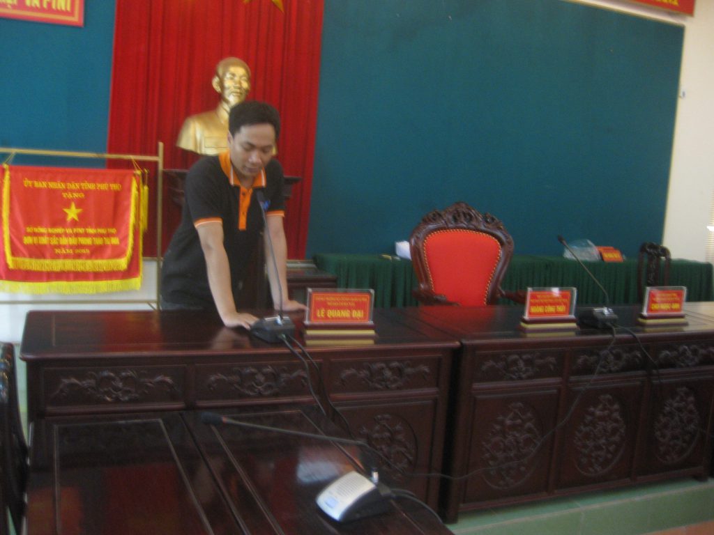 Thi công âm thanh phòng họp tại: Sở Nông nghiệp & Phát triển nông thôn Tỉnh Phú Thọ