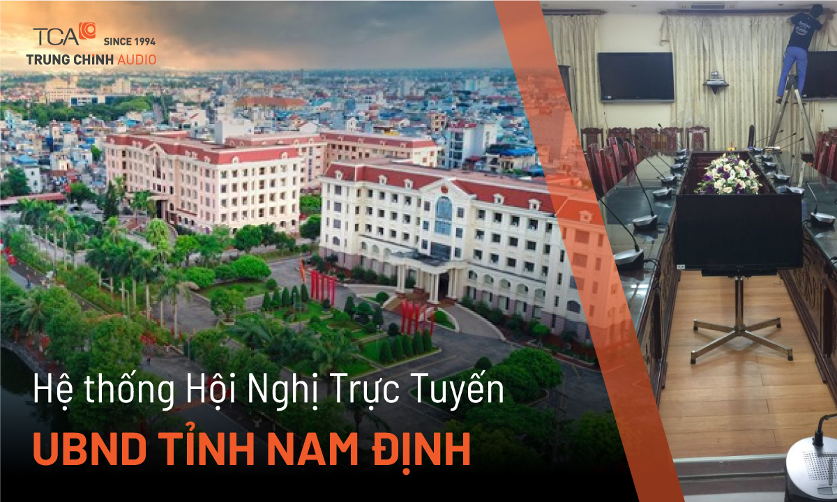 Hội nghị truyền hình trực tuyến Polycom HDX 9000 họp online: UBND tỉnh Nam Định