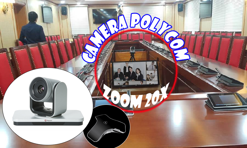 Hội nghị trực tuyến máy chủ TRUECONF webcam Polycom đa điểm phòng họp Bosch
