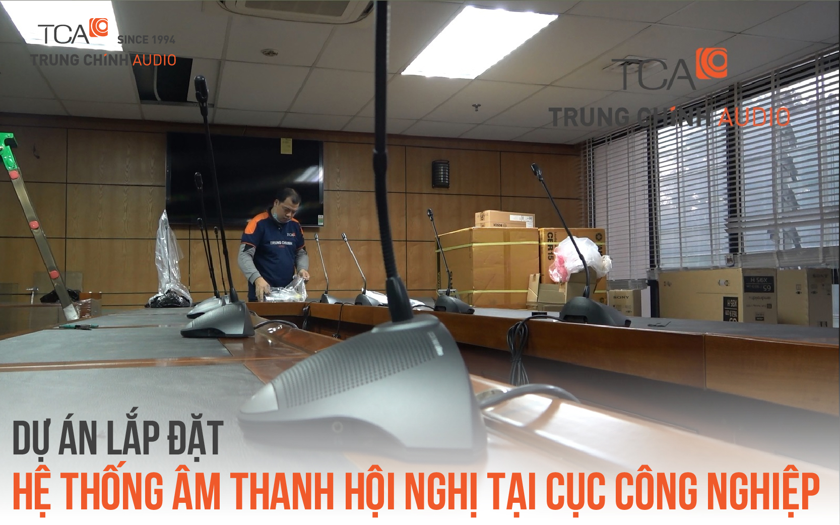 Dự án lắp đặt hệ thống âm thanh hội nghị tại Cục Công Nghiệp