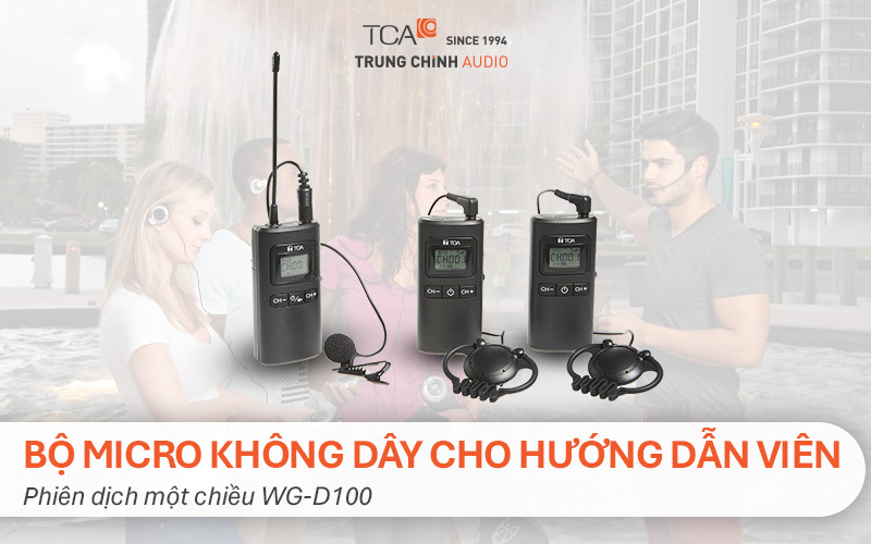 Micro không dây cho hướng dẫn viên TOA WG-D100