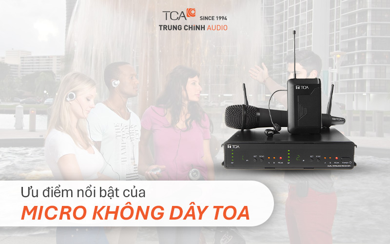 Micro không dây TOA cho hướng dẫn viên