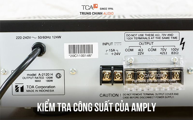 Kiểm tra công suất của amply