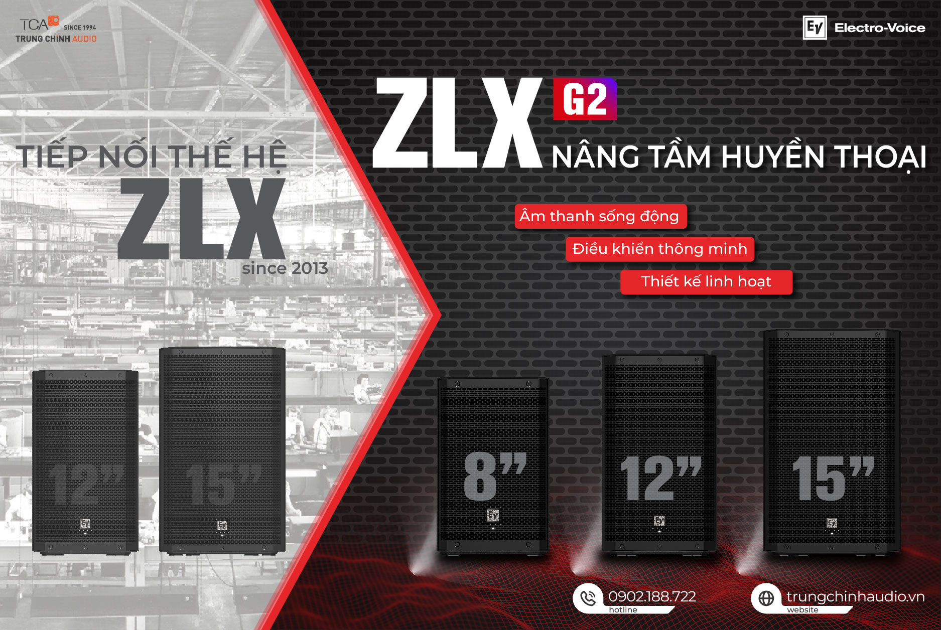 Electro-Voice trình làng dòng loa EV ZLX G2 tại Việt Nam