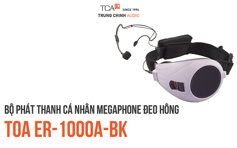 Bộ phát thanh cá nhân TOA ER-1000A-BK