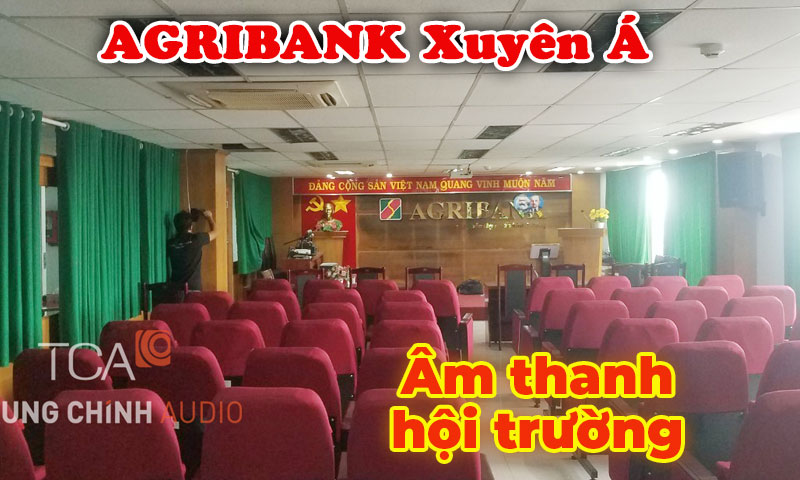 Hệ thống âm thanh hội trường phòng họp SOUNDKING tại ngân hàng Agribank Xuyên Á