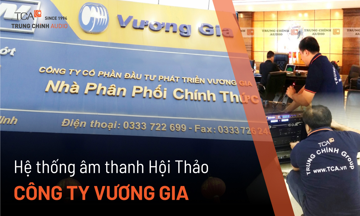 Hệ thống hội thảo TOA TS-680 âm thanh phòng họp Công ty Vương Gia, Quảng Ninh