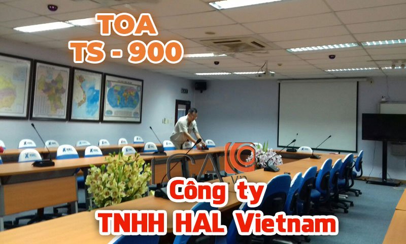 Hệ thống hội thảo không dây TOA TS-900 âm thanh phòng họp: Công ty HAL Vietnam