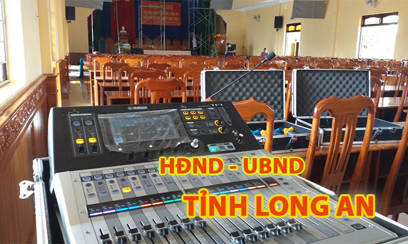 TCA cung cấp dàn âm thanh hội trường: UBND tỉnh Long An